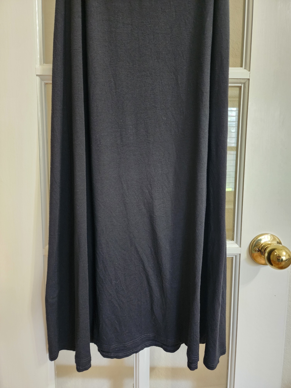 Eileen Fisher S Black Viscose Stretch Jersey Sleeveless Maxi Dress - Picture 7 of 12